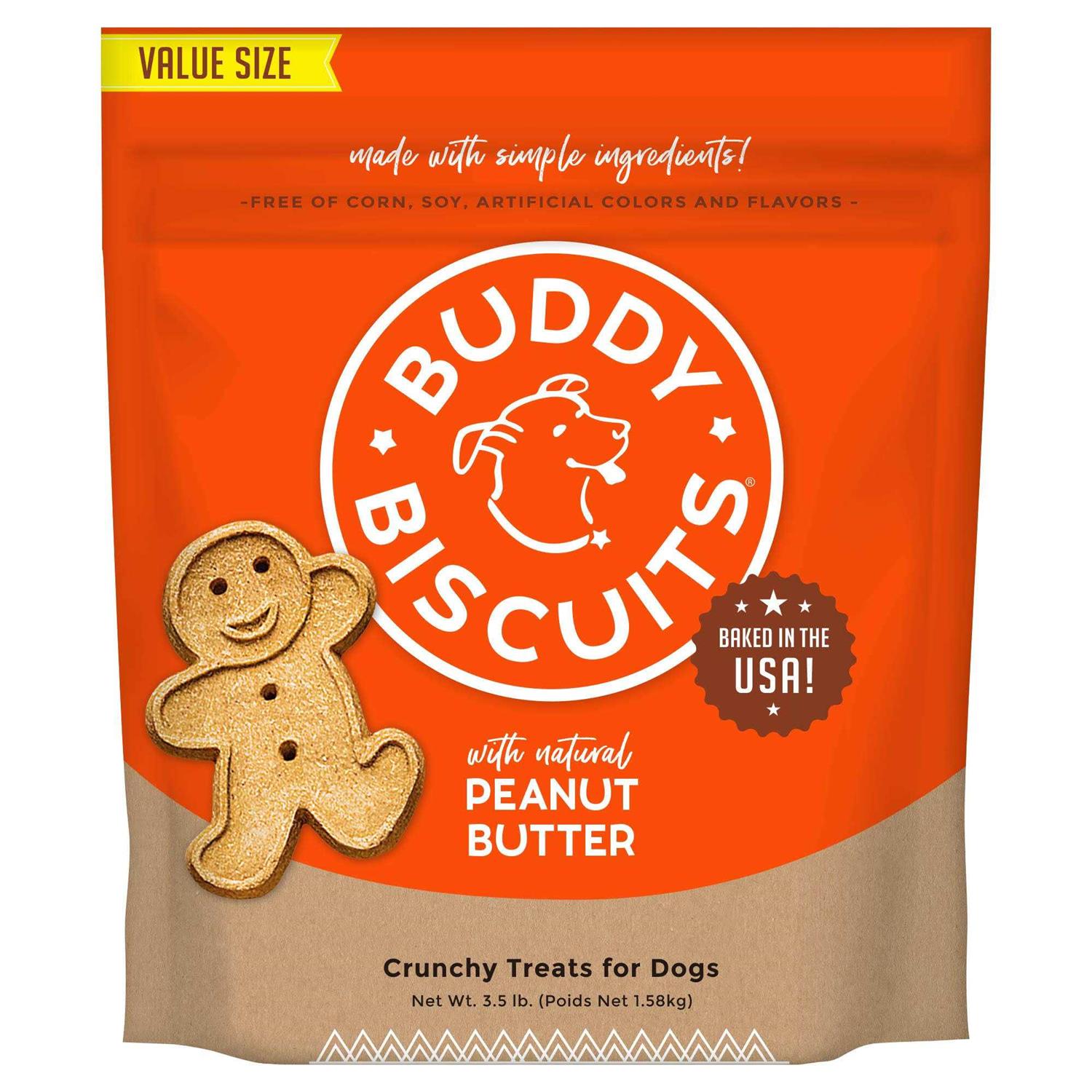 Buddy Biscuits Peanut Butter Oven Baked Dog Treats - Pet Supplies online store