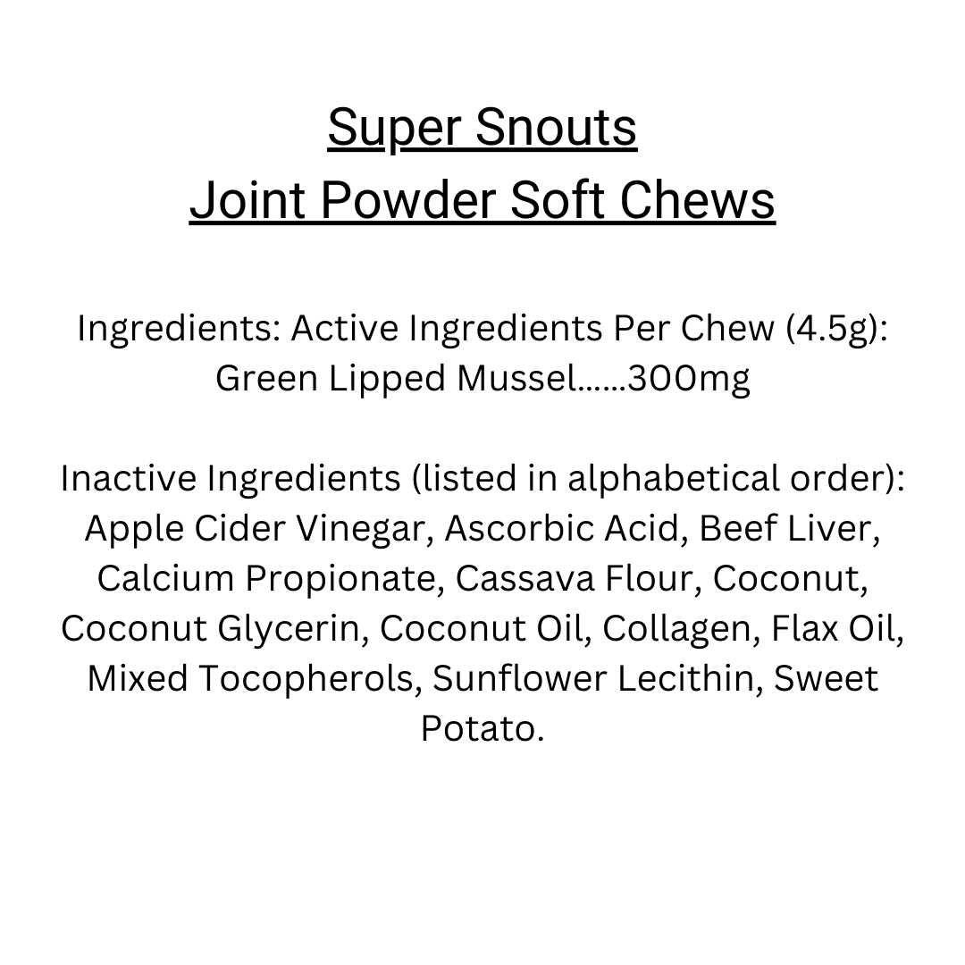 Super Snouts Joint Power Chews - Pet Supplies online store