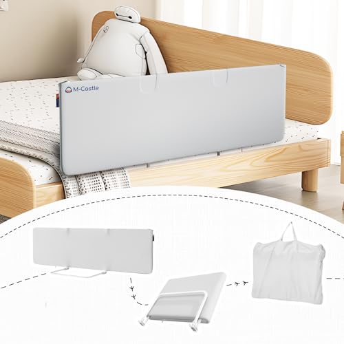 Crib Rail for Kids, Toddler Bed Rail, Lightweight Portable Toddler Bed Rail, Foldable, Suggested InstallationFor Single, Double, Full, King, (47 Inch, 1 Piece Set)
