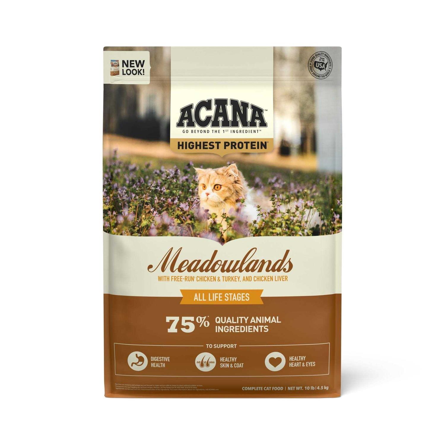 Acana Meadowlands Dry Cat Food - Pet Supplies online store
