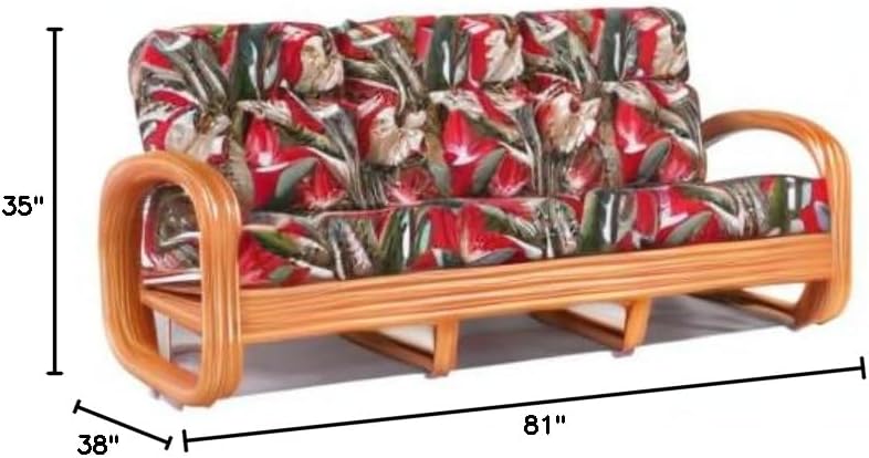 Rattan Living Room Furniture Sofa Couch (#1790H-BOPB)
