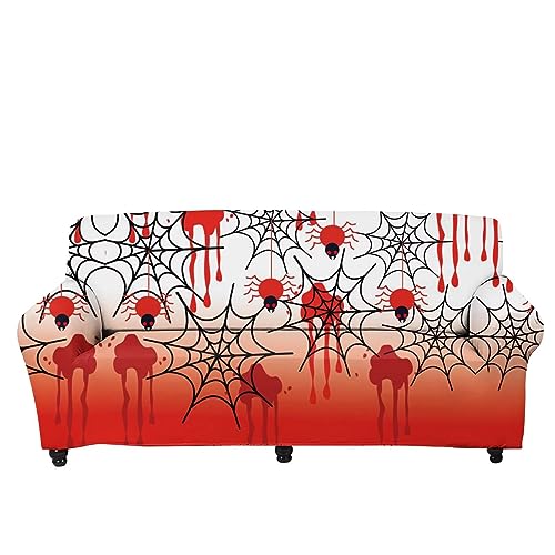 Blue Hibiscus Sofa Cover Floral Sofa Slipcover Sofa Couch Cover for 3 Seater Loveseat Armchair,Stain Against