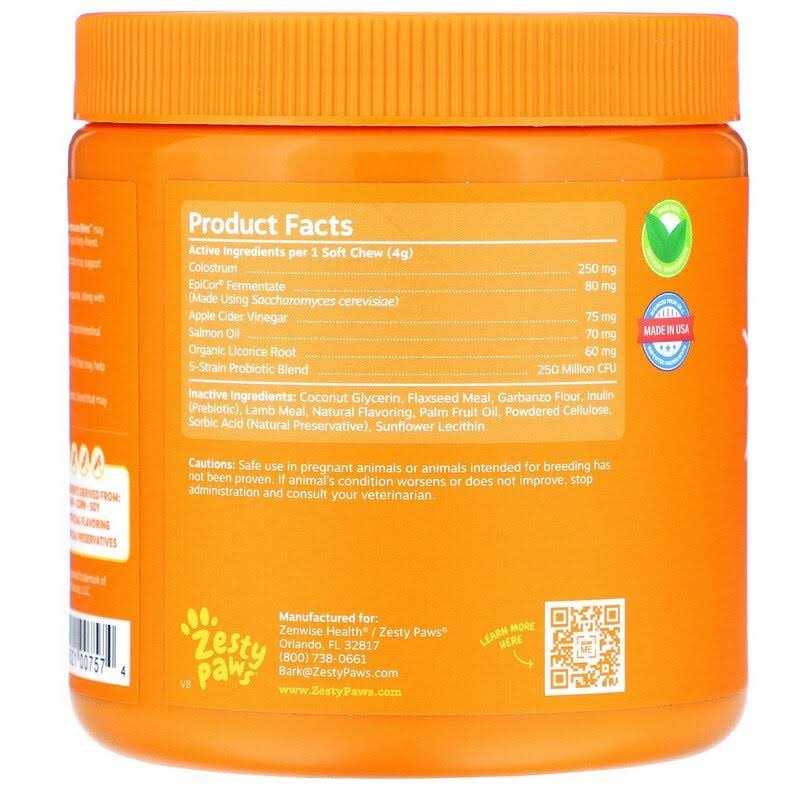 Zesty Paws Allergy & Immune Bites for Dogs Lamb - Pet Supplies online store