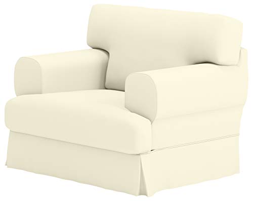Durabale Dense Cotton Hovas Armchair Sofa Cover Replacement Custom Made for IKEA Hovas 1 Seat Chair Slipcover (Polyester Flax)