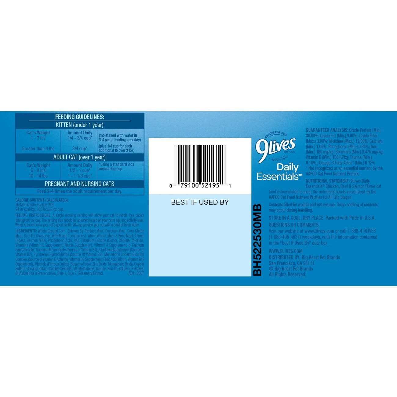 9Lives Daily Essentials Cat Food - Pet Supplies online store