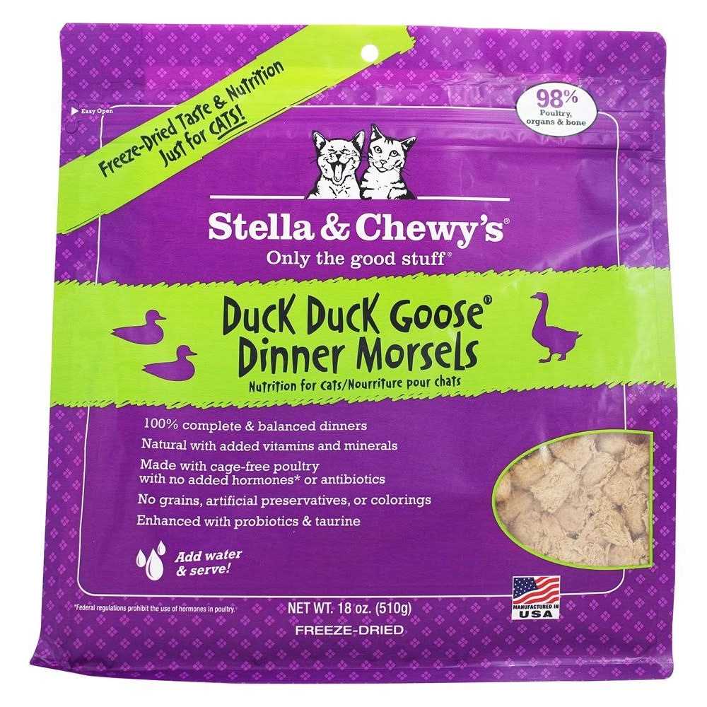 Stella & Chewy's Duck Duck Goose Freeze Dried Dinner Cat Food - Pet Supplies online store