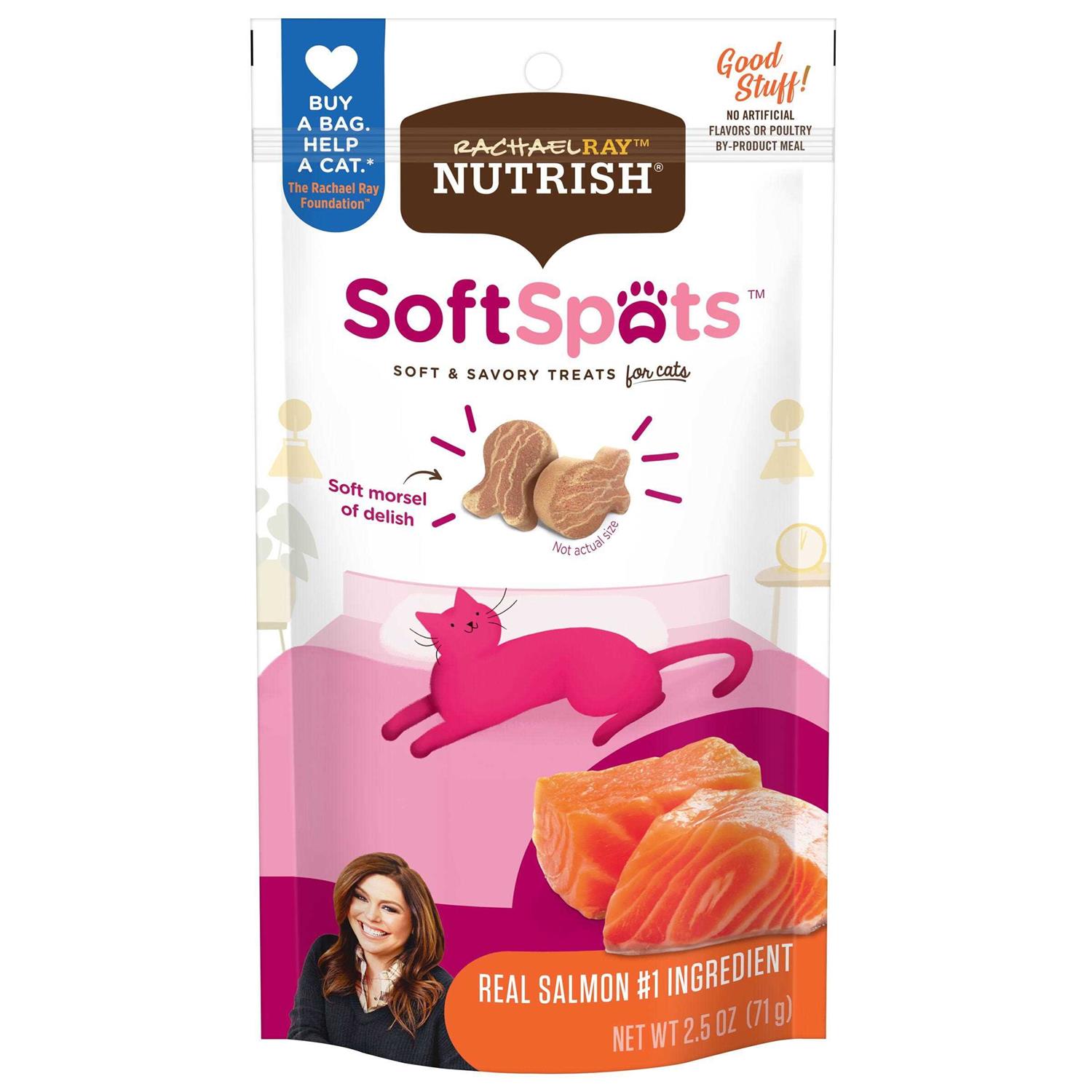 Rachael Ray Nutrish Salmon Soft Spots Cat Treats - Pet Supplies online store