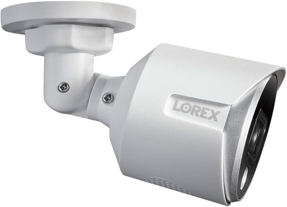 Lorex Indoor/Outdoor 4K Analog Security Camera, Add-On Bullet Camera for Wired Surveillance System, Active Deterrence and Color Night Vision, 1 Bullet Camera [CAMERA ONLY]