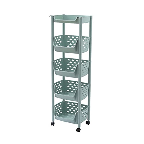 Kitchen Storage Rack Kitchen Vegetable Basket Rack Floor Multi-Layer Vegetable Fruit and Vegetable Toy Storage Cabinet Storage Basket Home Cart Storage Shelves (Color : A-4 Layers) (D 3 Layers)