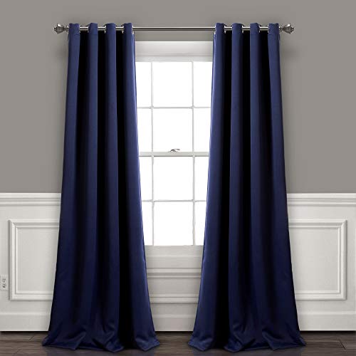 Lush Decor Insulated Grommet Blackout Window Curtain Panels, Pair, 52