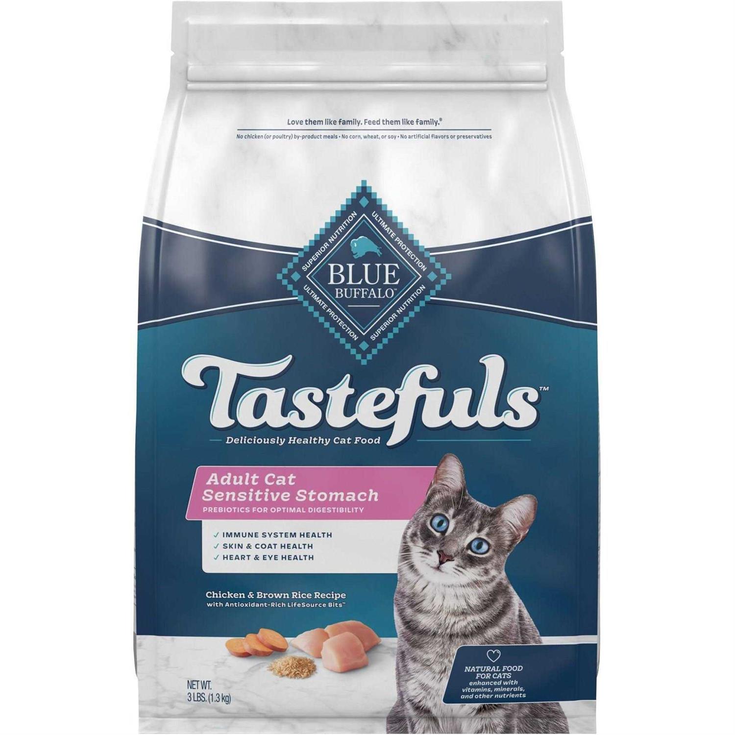 Blue Buffalo Tastefuls Adult Dry Cat Food Brown Rice - Pet Supplies online store