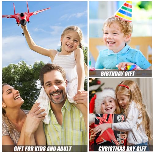 Remote Control Airplane for Kids, 2 Channels Foam RC Planes Wireless Toy,Hobby RC Glider Aircraft Gifts for Beginners Teen Boys Girls Adult Blue