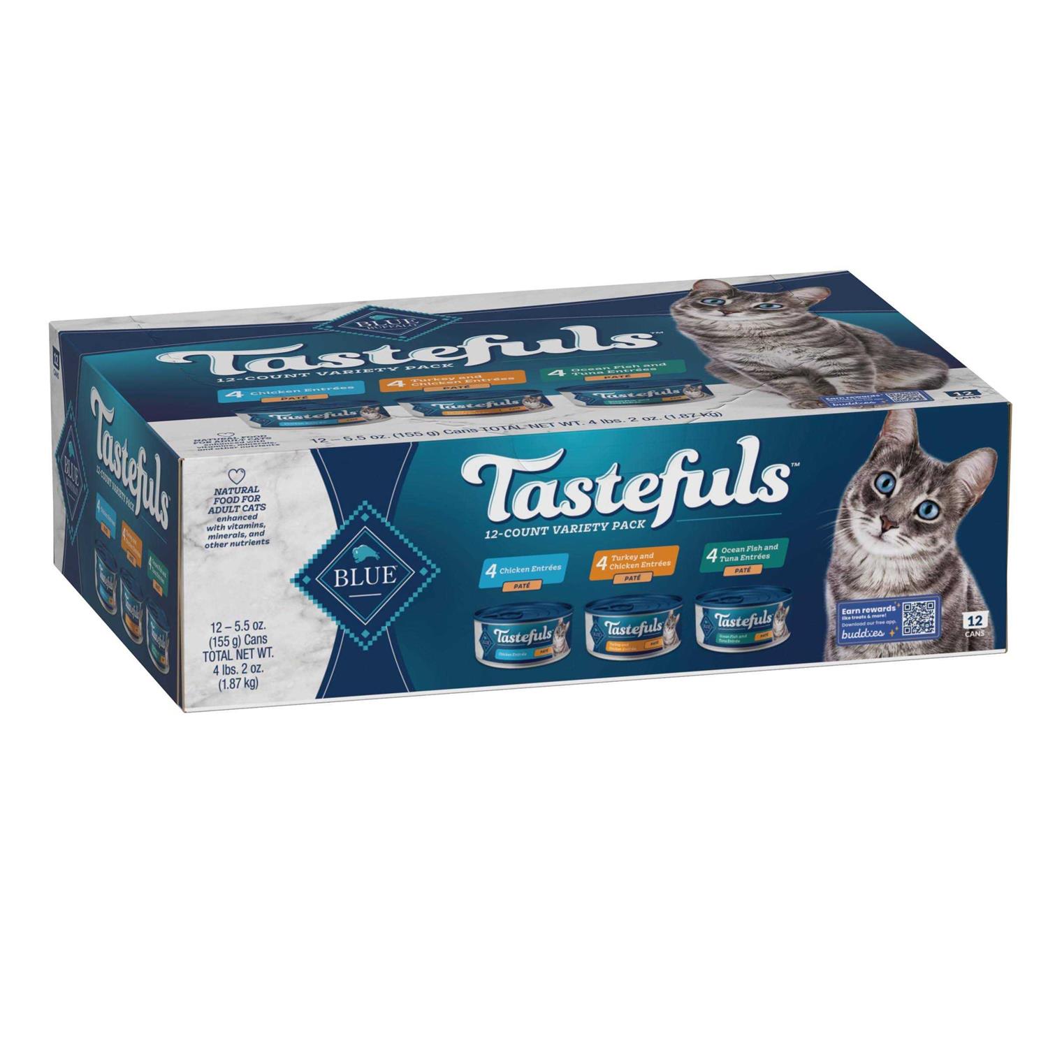 Blue Buffalo Tastefuls Wet Cat Food Variety Pack - Pet Supplies online store
