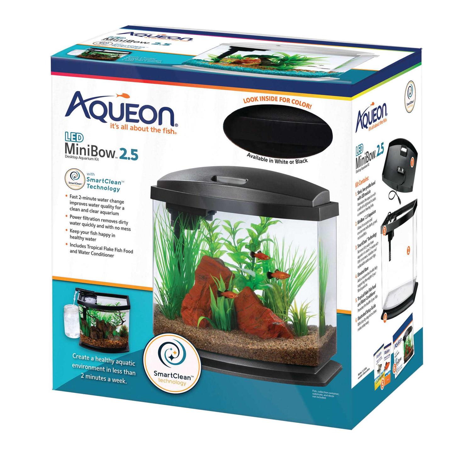 Aqueon LED MiniBow SmartClean Aquarium Kit - Pet Supplies online store