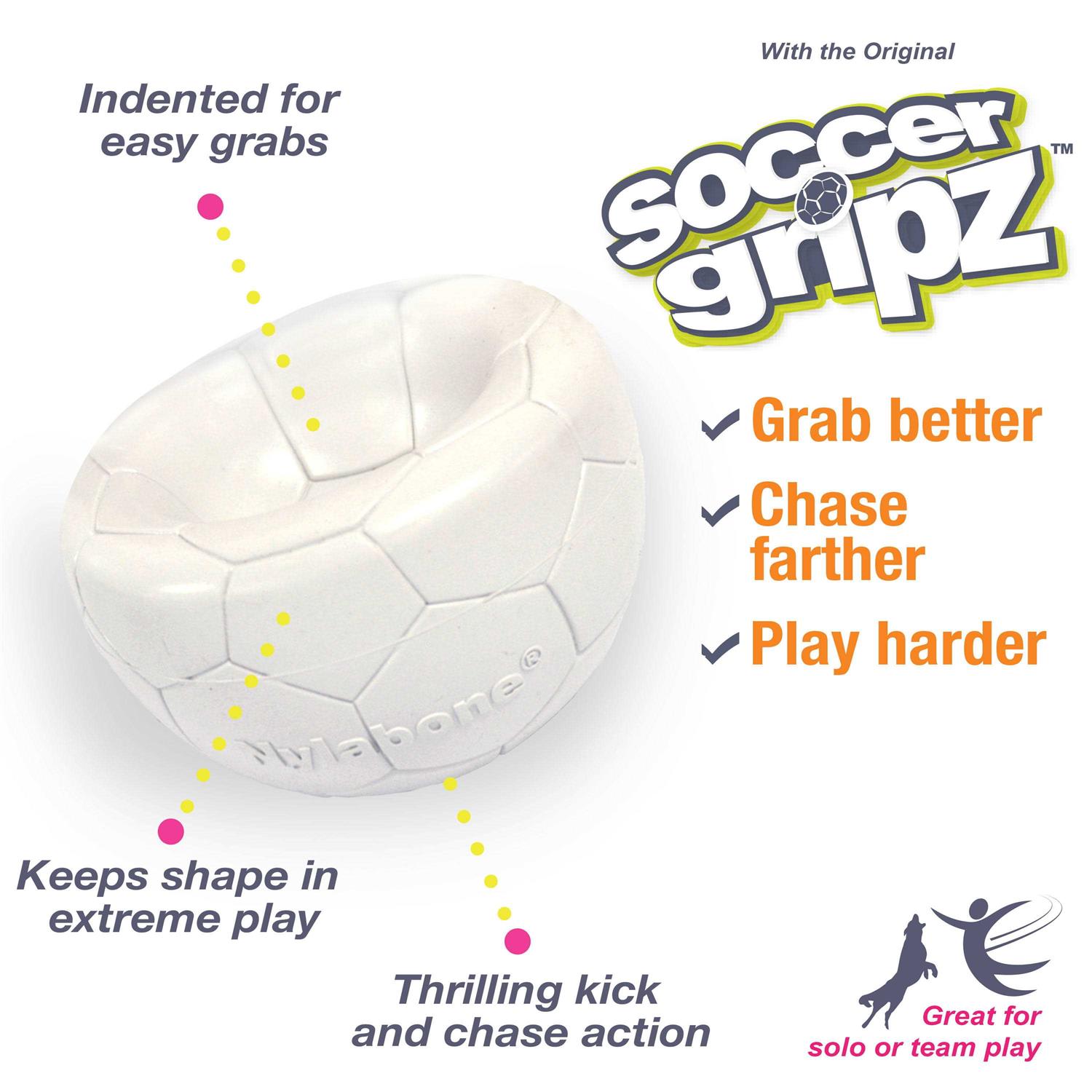 Nylabone Power Play Gripz Dog Soccer Ball Toy - Pet Supplies online store