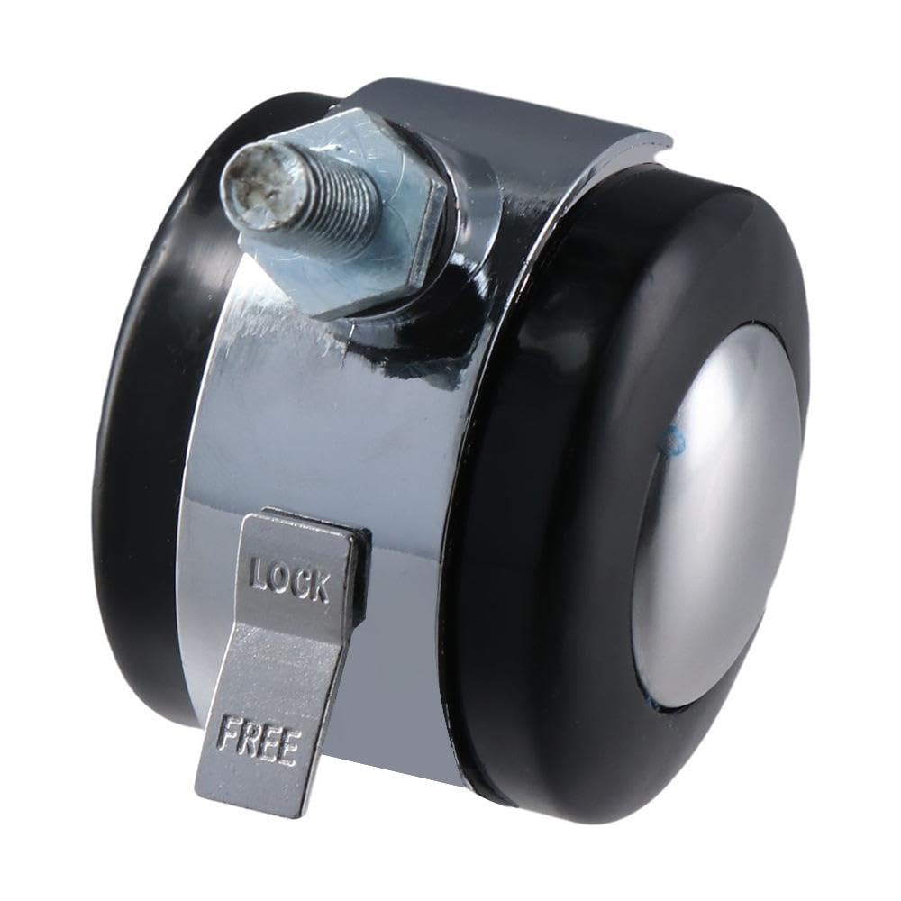 5PCS Caster Wheels Trolley Brake with Brakes Screw Wheel Furniture Feet Chair Cover Furniture Accessories Caster Replacement Metal