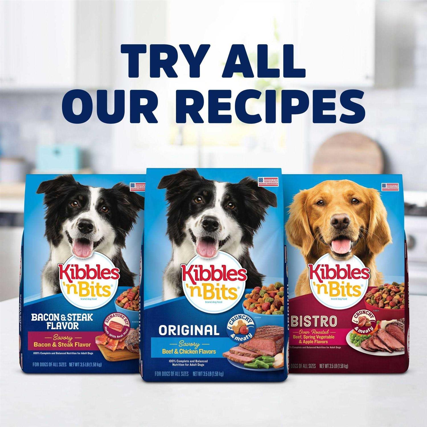 Kibbles 'n Bits Bacon & Steak Dry Dog Food - Pet Supplies online store