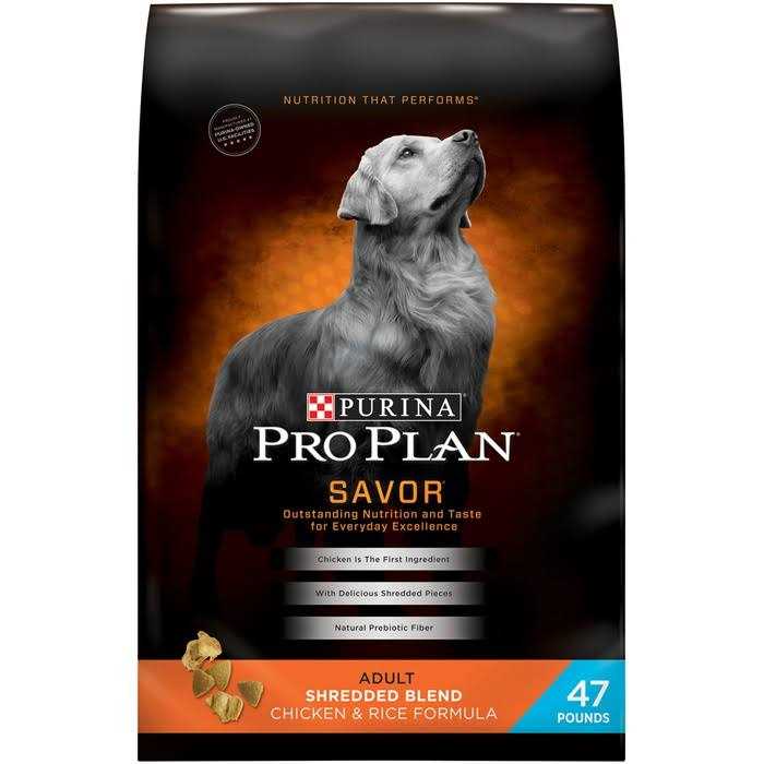 Purina Pro Plan Adult Shredded Blend Chicken & Rice Dry Dog Food - Pet Supplies online store