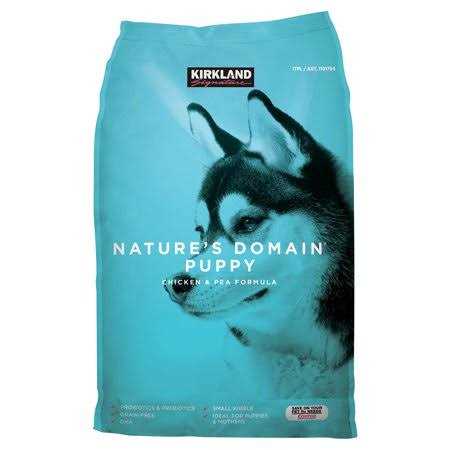 Kirkland Signature Nature's Domain Puppy Formula Chicken & Pea Dog Food 20 lb - Pet Supplies online store