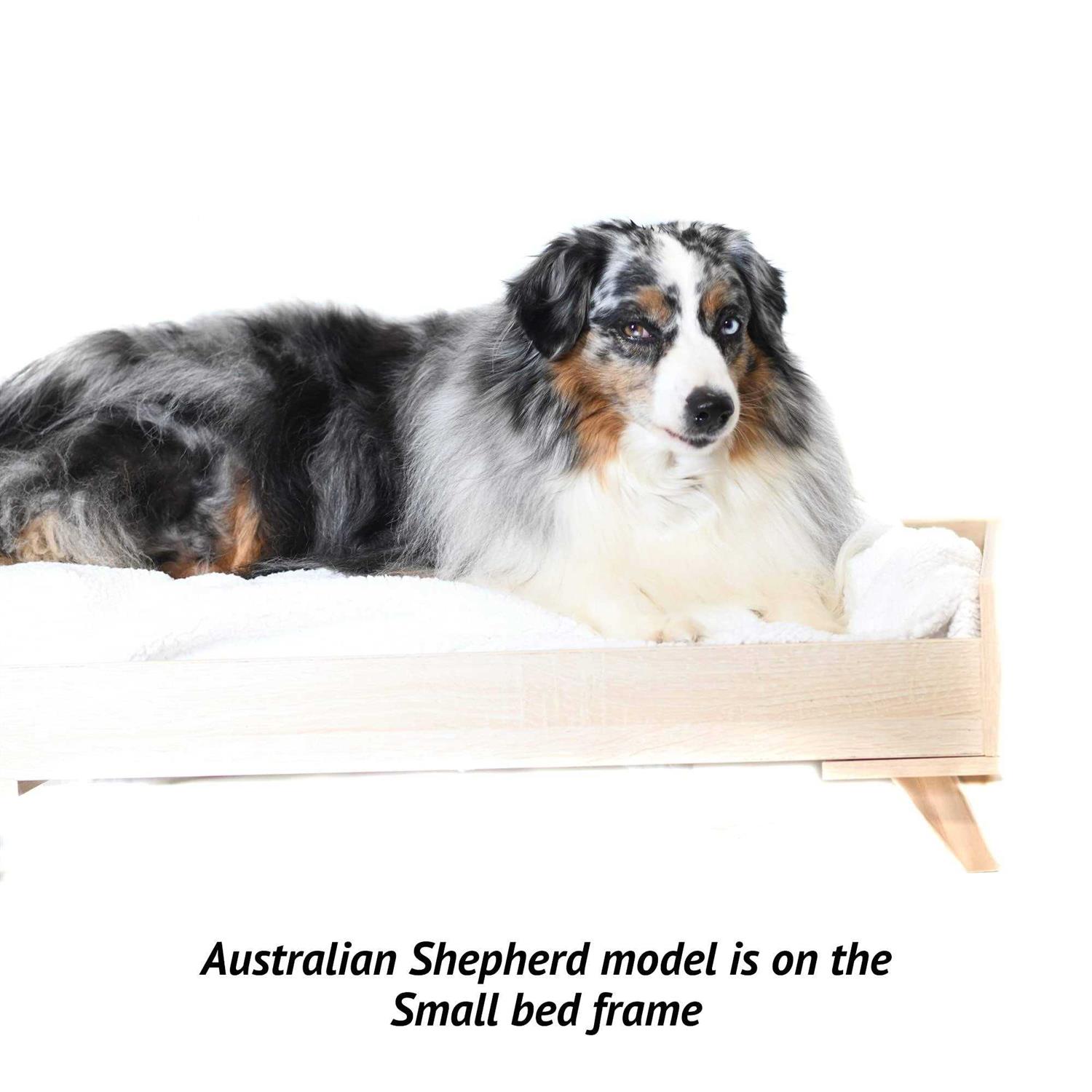 Midlee Raised Wooden Dog Bed Frame - Pet Supplies online store