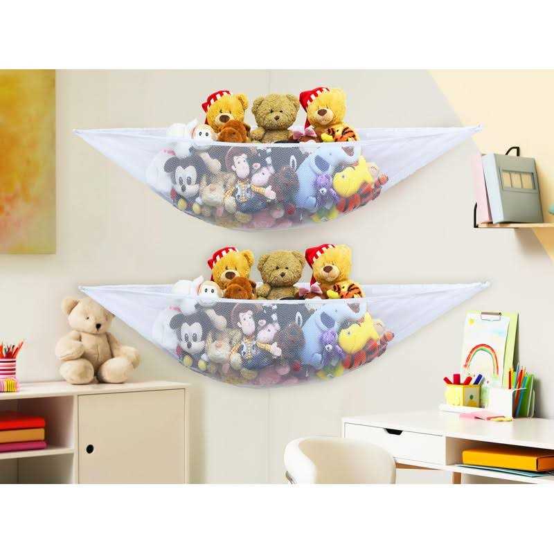 2 PK SimpleHouseware Stuffed Animals Jumbo Toy Storage Hammock - Pet Supplies online store