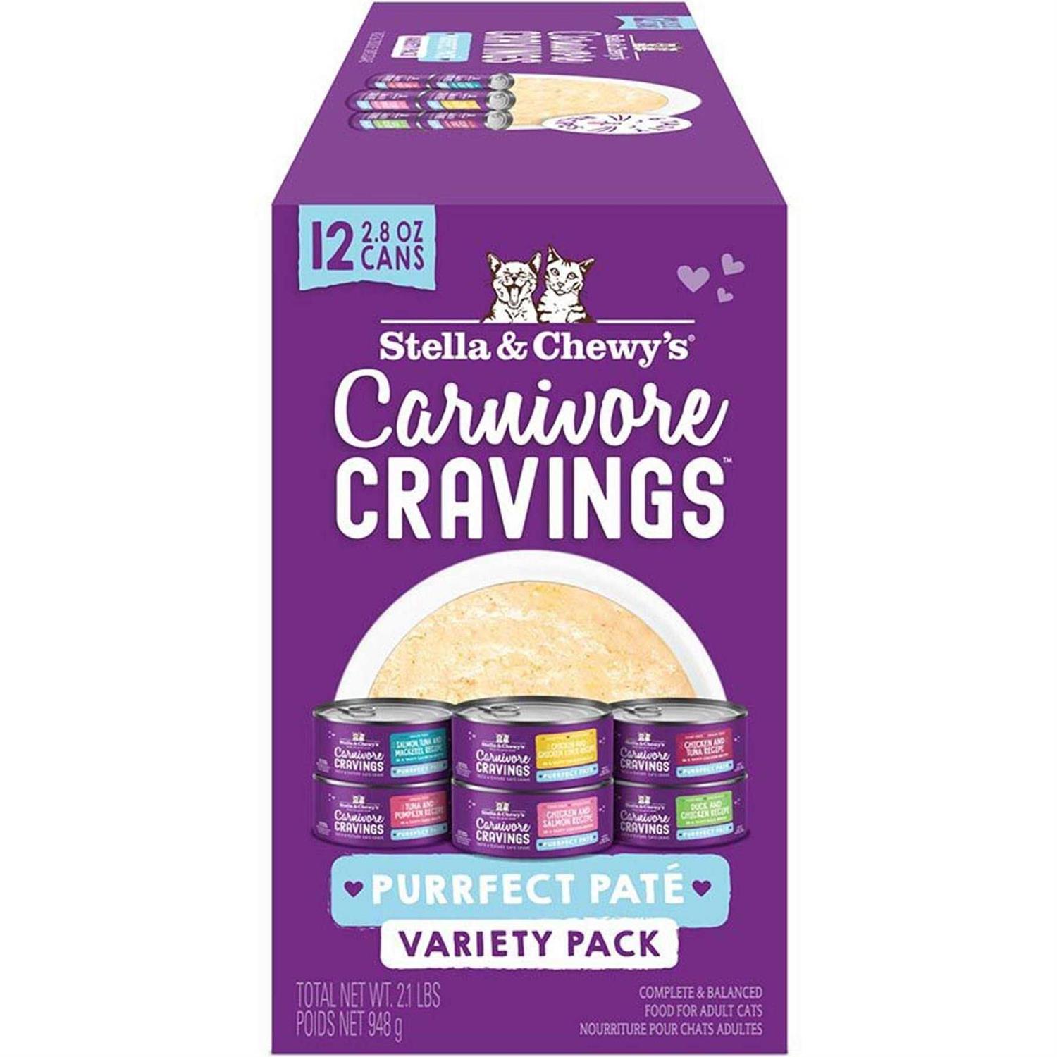 Stella & Chewy's Carnivore Cravings Purrfect Pate Variety Pack Cat Food - Pet Supplies online store