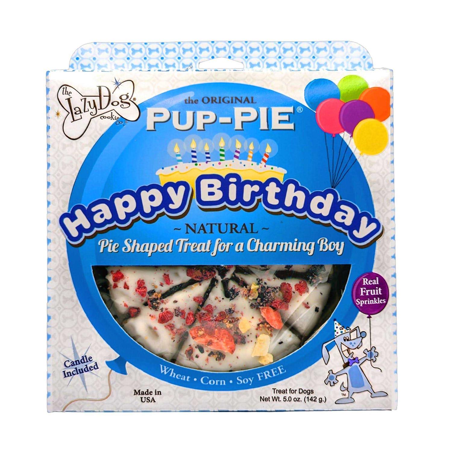 The Lazy Dog Cookie The Original Pup-Pie Happy Birthday for a Charming Boy - Pet Supplies online store
