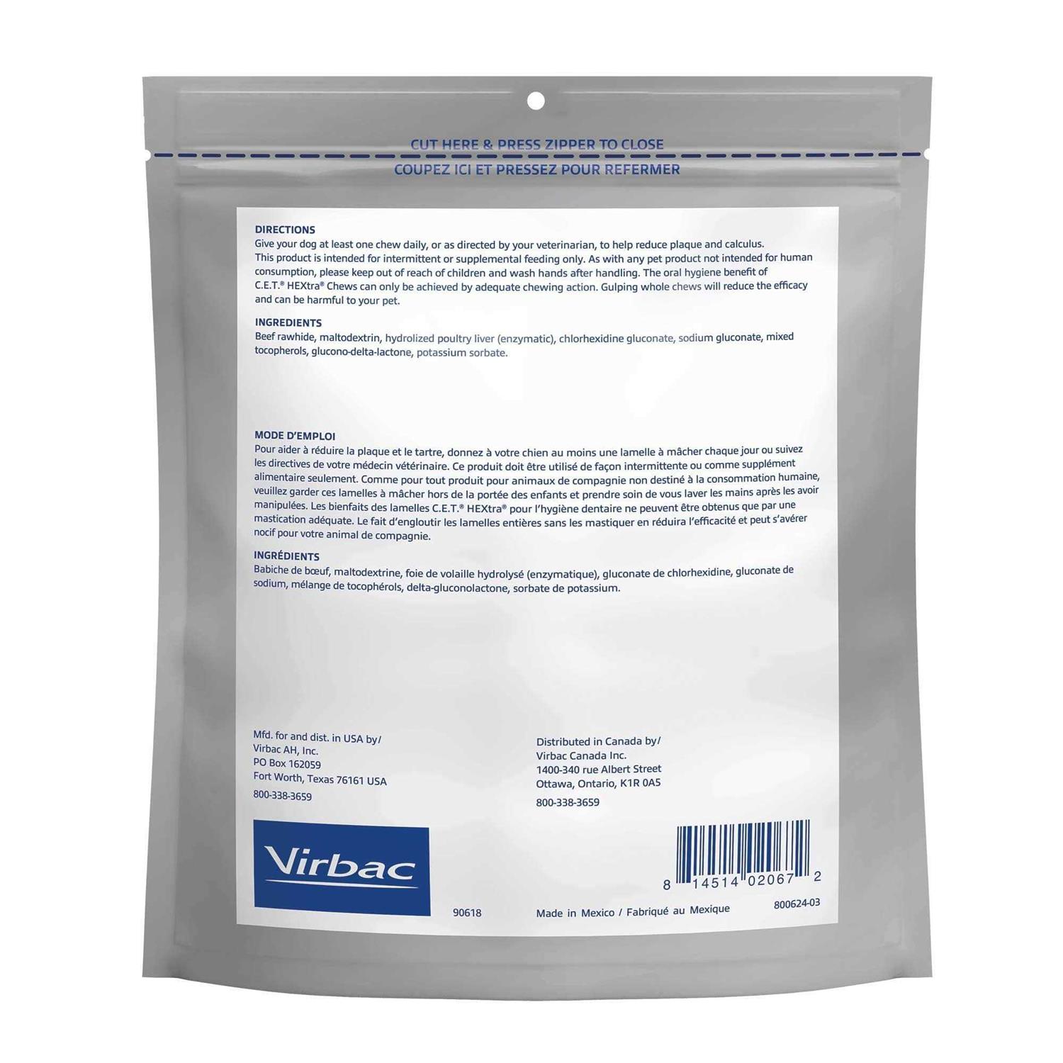 Virbac C.E.T. HEXtra Premium Chews Dogs - Pet Supplies online store