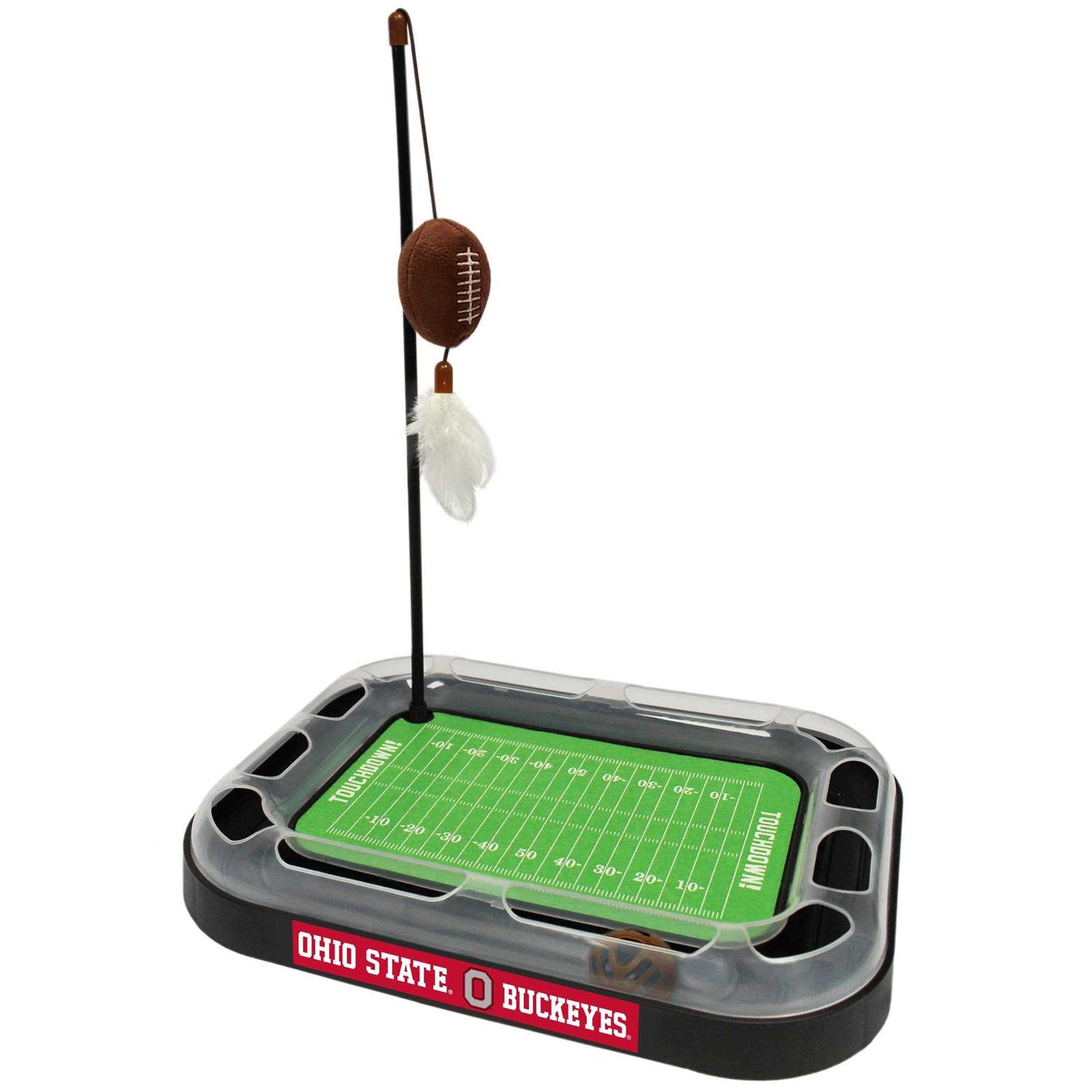 Pets First Ohio State Football Cat Scratcher Toy with Catnip - Pet Supplies online store