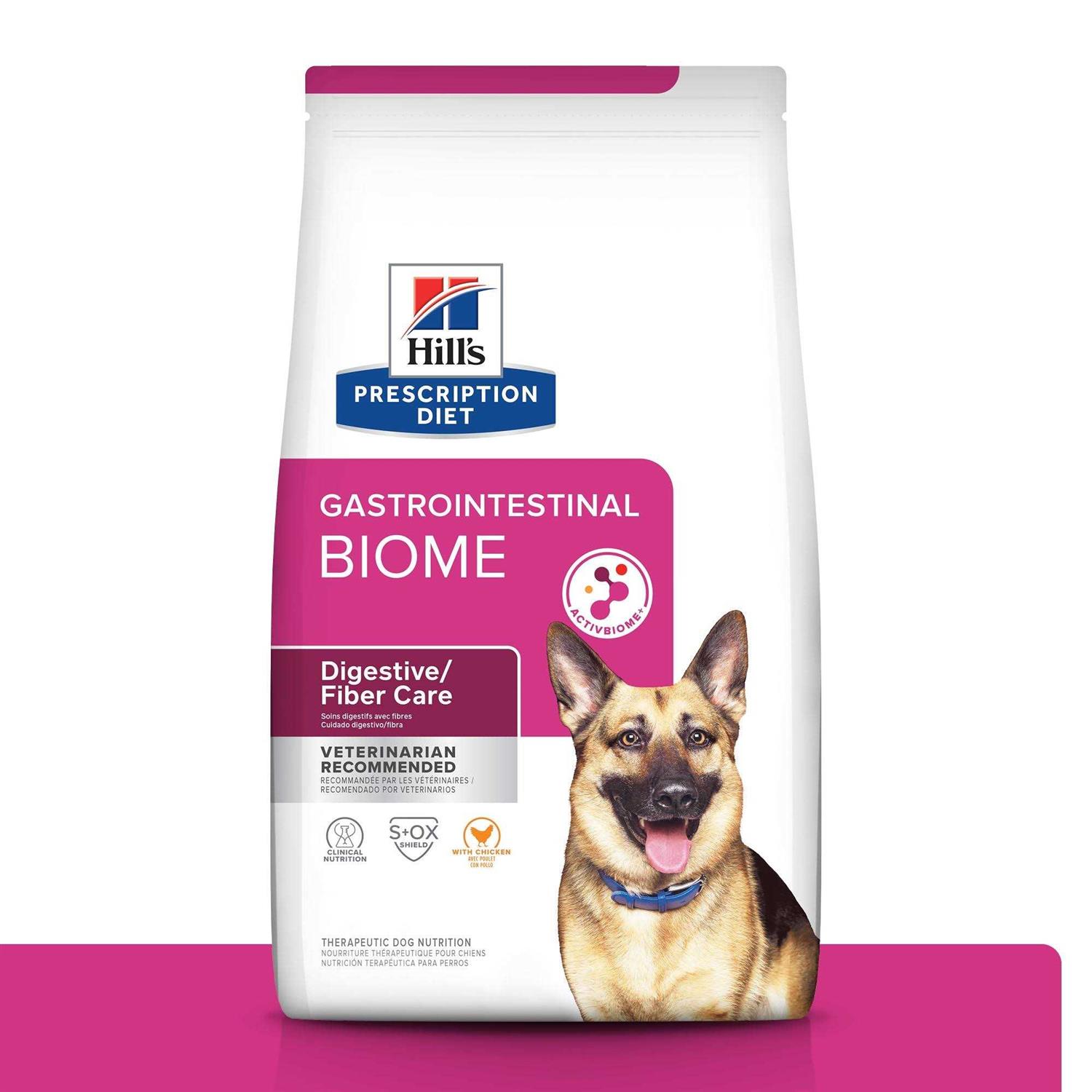 Hill&s Prescription Diet Gastrointestinal Biome Digestive Fiber Care Chicken Dry Dog Food - Pet Supplies online store