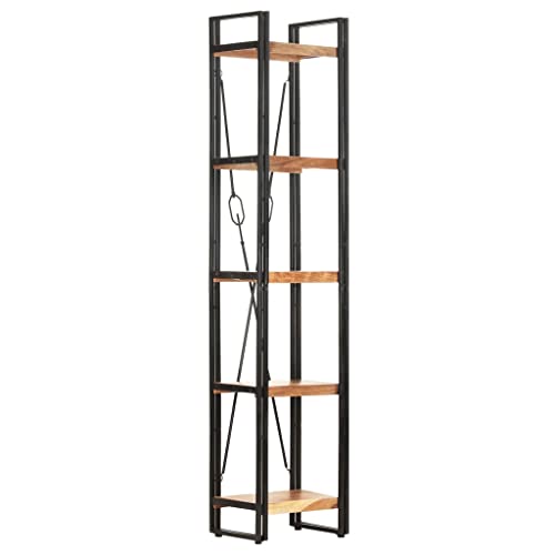 3-Tier Bookcase Black 23.6