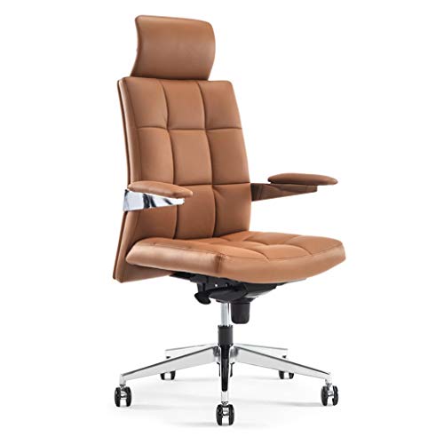 Home Computer Chair Boss Chair Company Office Chair Comfortable Swivel Chair Study Back Chair (Color : Black, Size : 49x53x125cm)