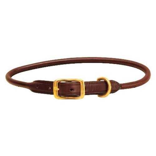 Tory Leather Rolled Leather Dog Collar - Pet Supplies online store