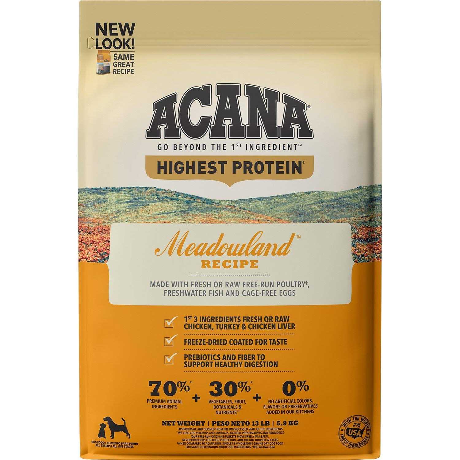 Acana Regionals Meadowland Dry Dog Food - Pet Supplies online store