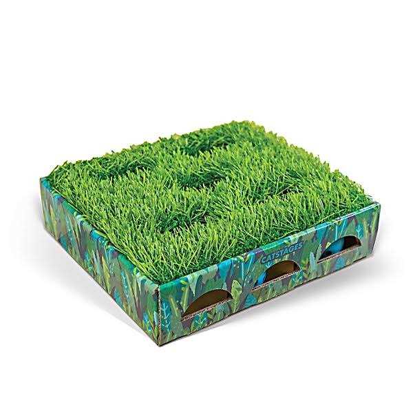 Catstages Grass Patch Hunting Box Cat Toy 71428 - Pet Supplies online store