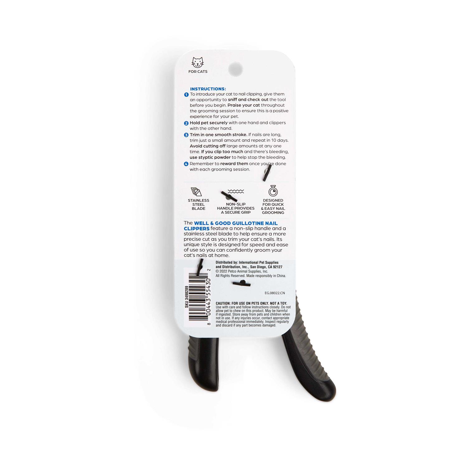 Well & Good Guillotine Cat Nail Clippers - Pet Supplies online store