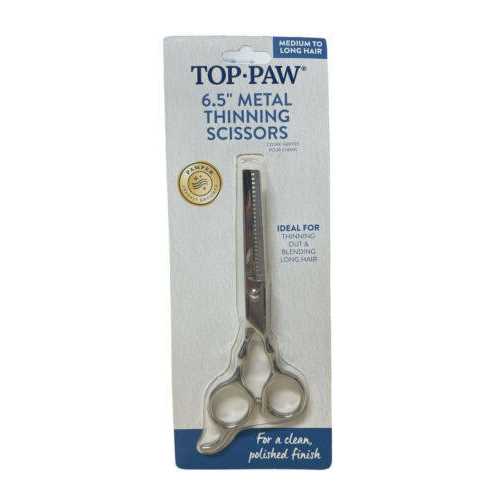 Top Paw 6.5 Metal Thinning Pet Hair Scissors - Pet Supplies online store