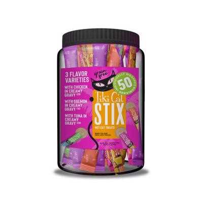 Tiki Cat Stix Variety Mega Jar Lickable Cat Treats, 50 count - Pet Supplies online store
