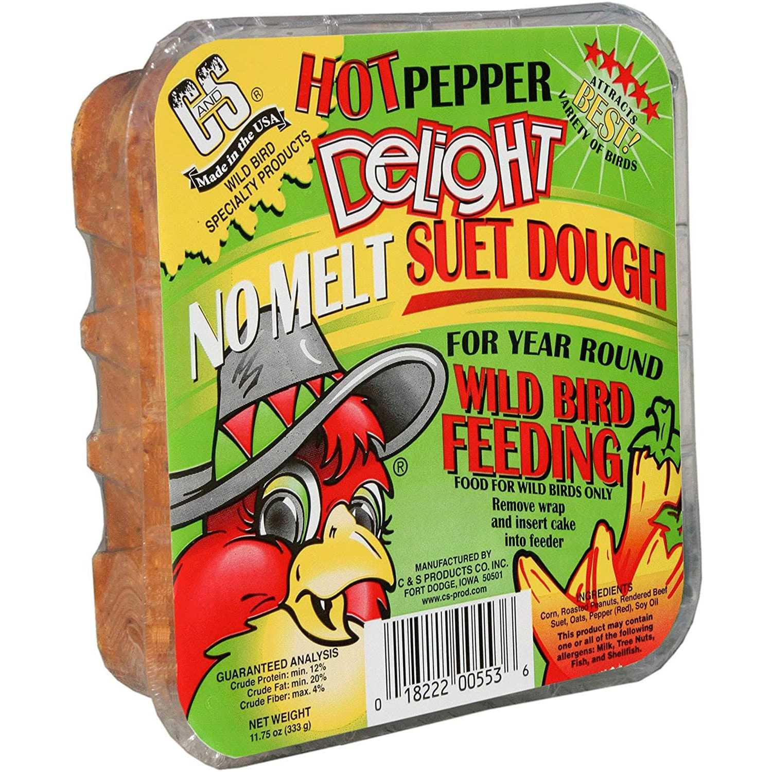 C&S Woodpecker Delight No-Melt Suet Dough - Pet Supplies online store