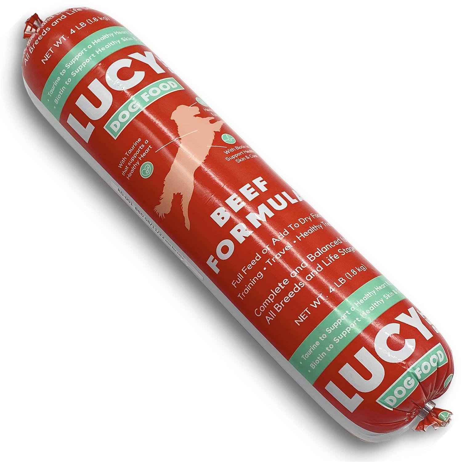 Lucy Pet Products Beef Dog Food Roll - Pet Supplies online store