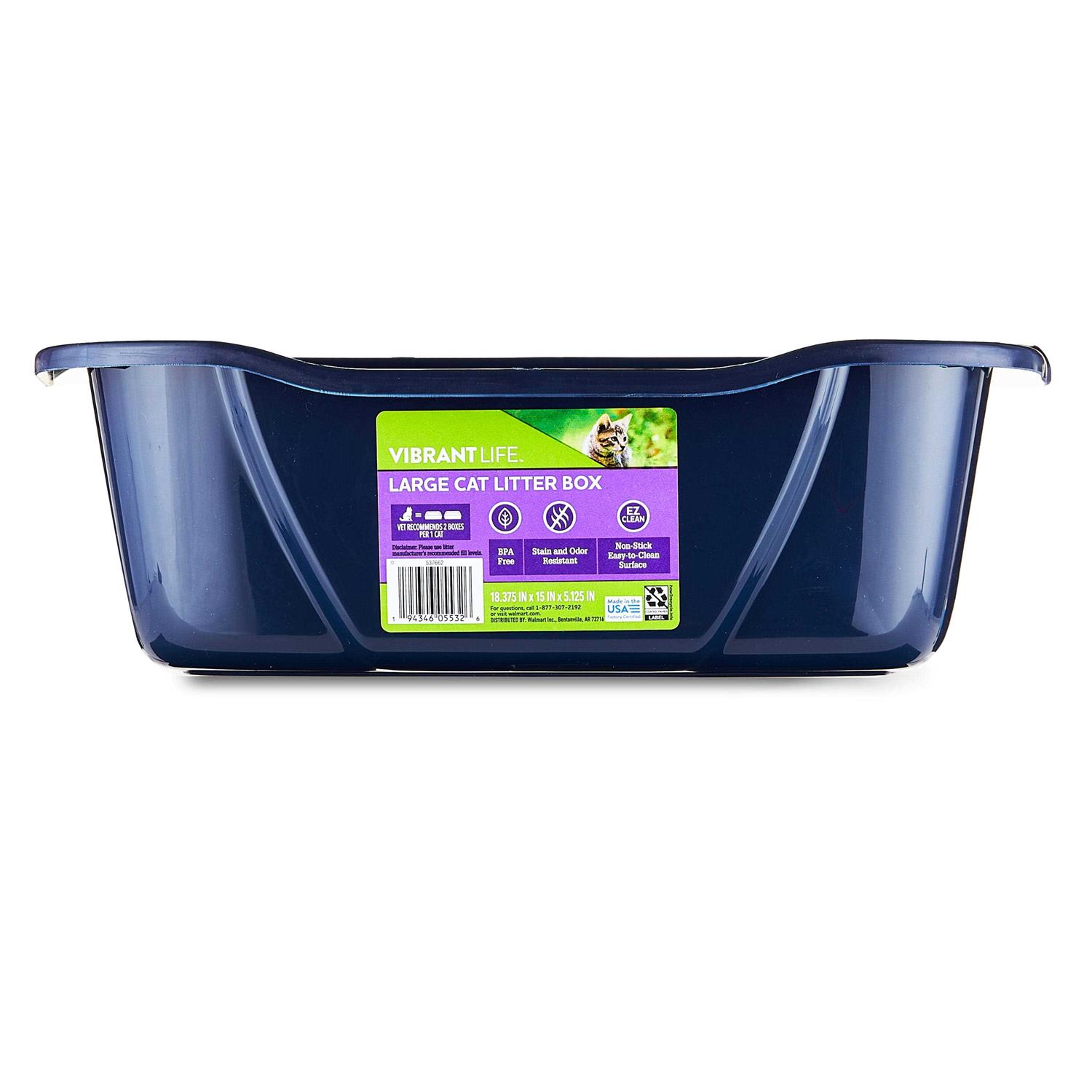 Vibrant Life Large Cat Litter Box - Pet Supplies online store