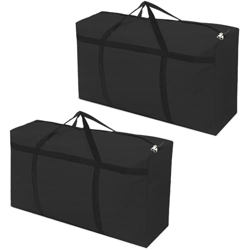 Moving Bags Heavy Duty Extra Large,2Pack Clothes Storage Bag 120L Packing Bags for Moving with Strong Handles&Zippers,Closet Organizers and Storage,Space Saving Alternative to Moving Box