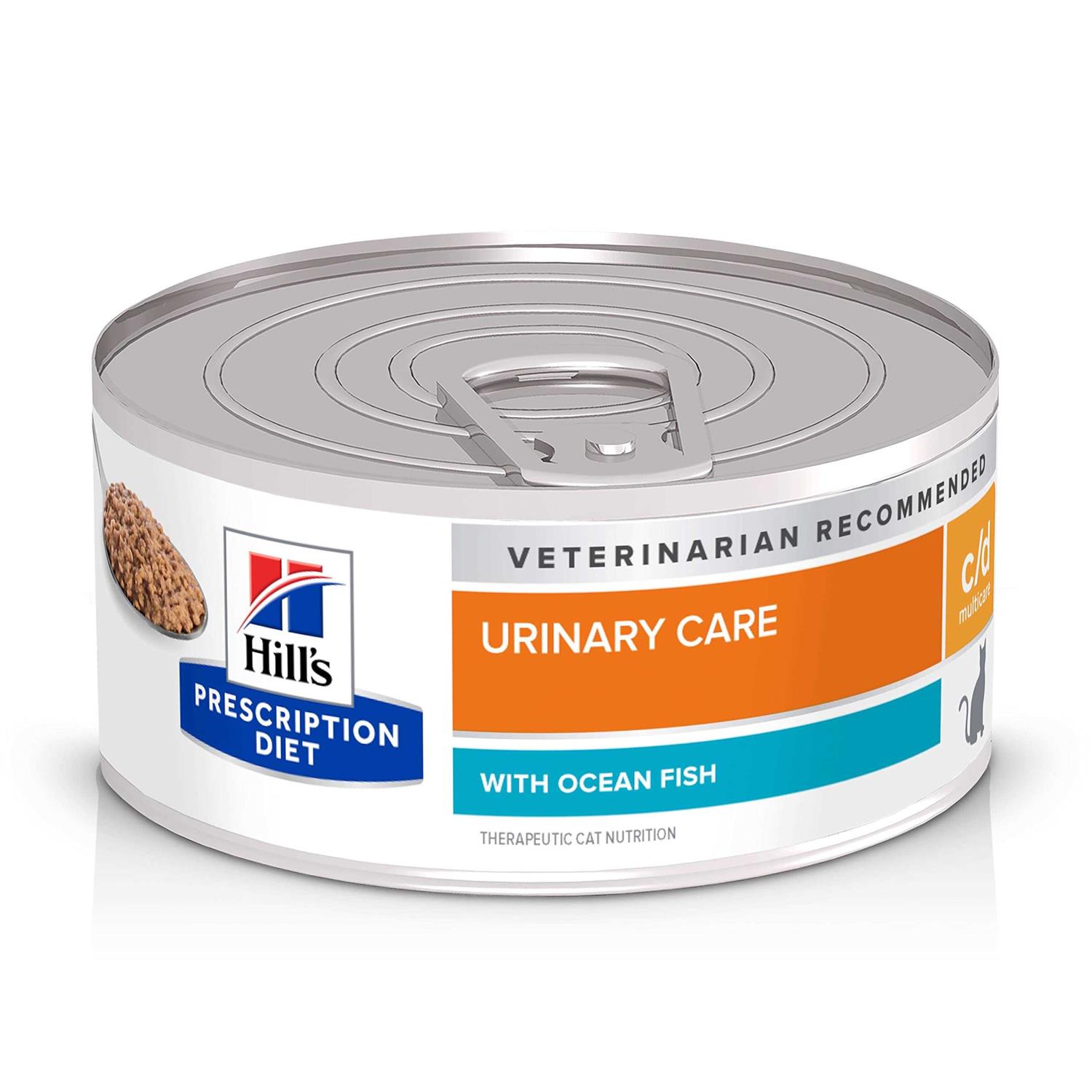 Hill's Prescription Diet c/d Multicare Urinary Care with Ocean Fish Wet Cat Food - Pet Supplies online store