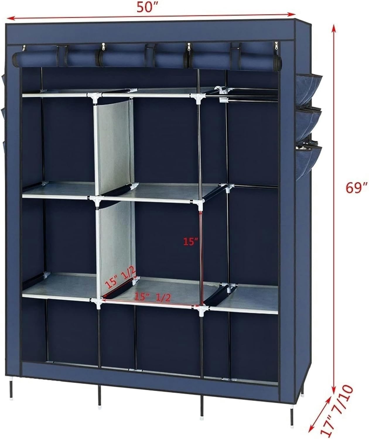 Assemble Wardrobe Multifunctional Wardrobe Organizer Wardrobe Portable Hanger Wardrobe Shelf Non Woven Bedroom Hanging Wardrobe Wardrobe Combined Closet