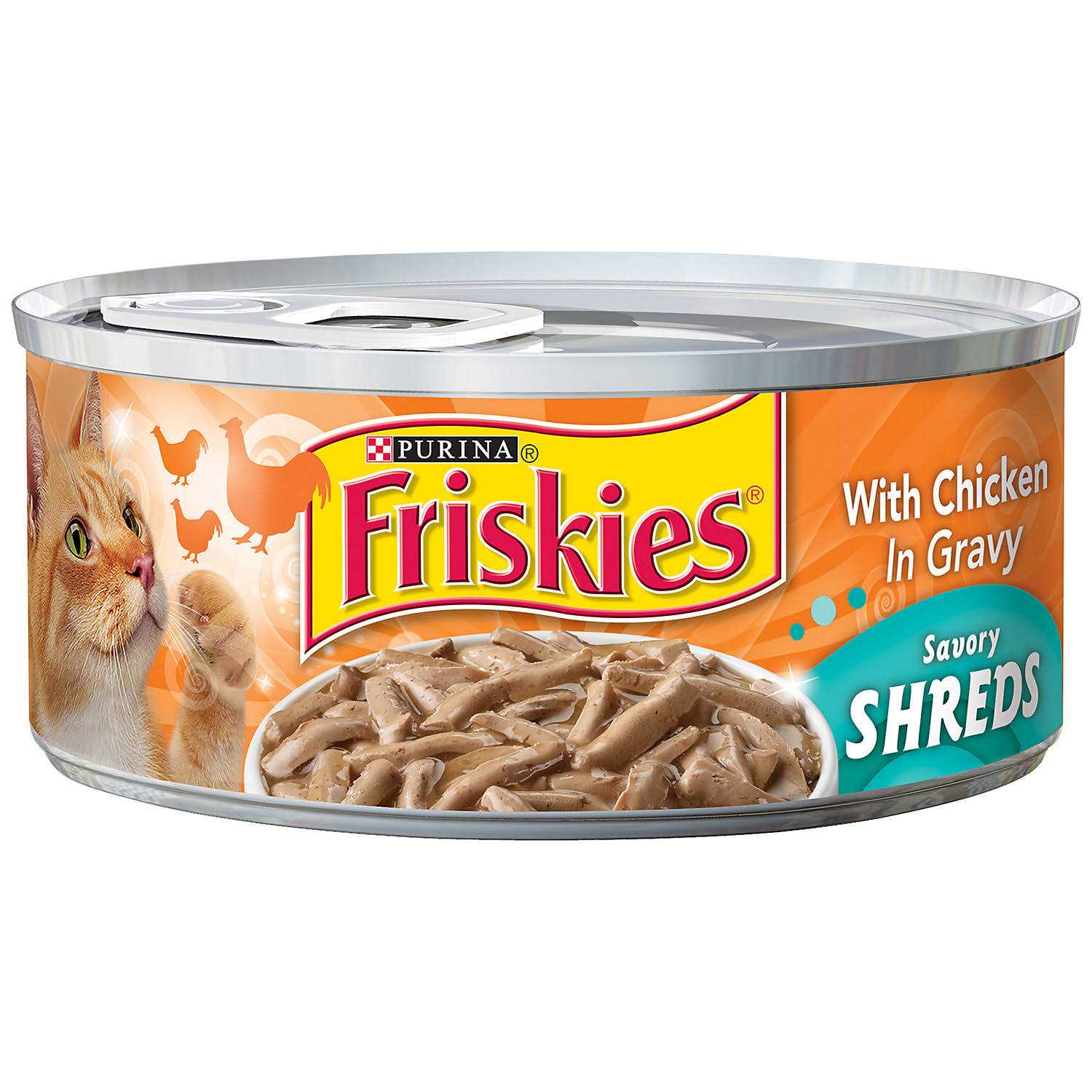 Purina Friskies Chicken in Gravy Savory Shreds Wet Cat Food - Pet Supplies online store