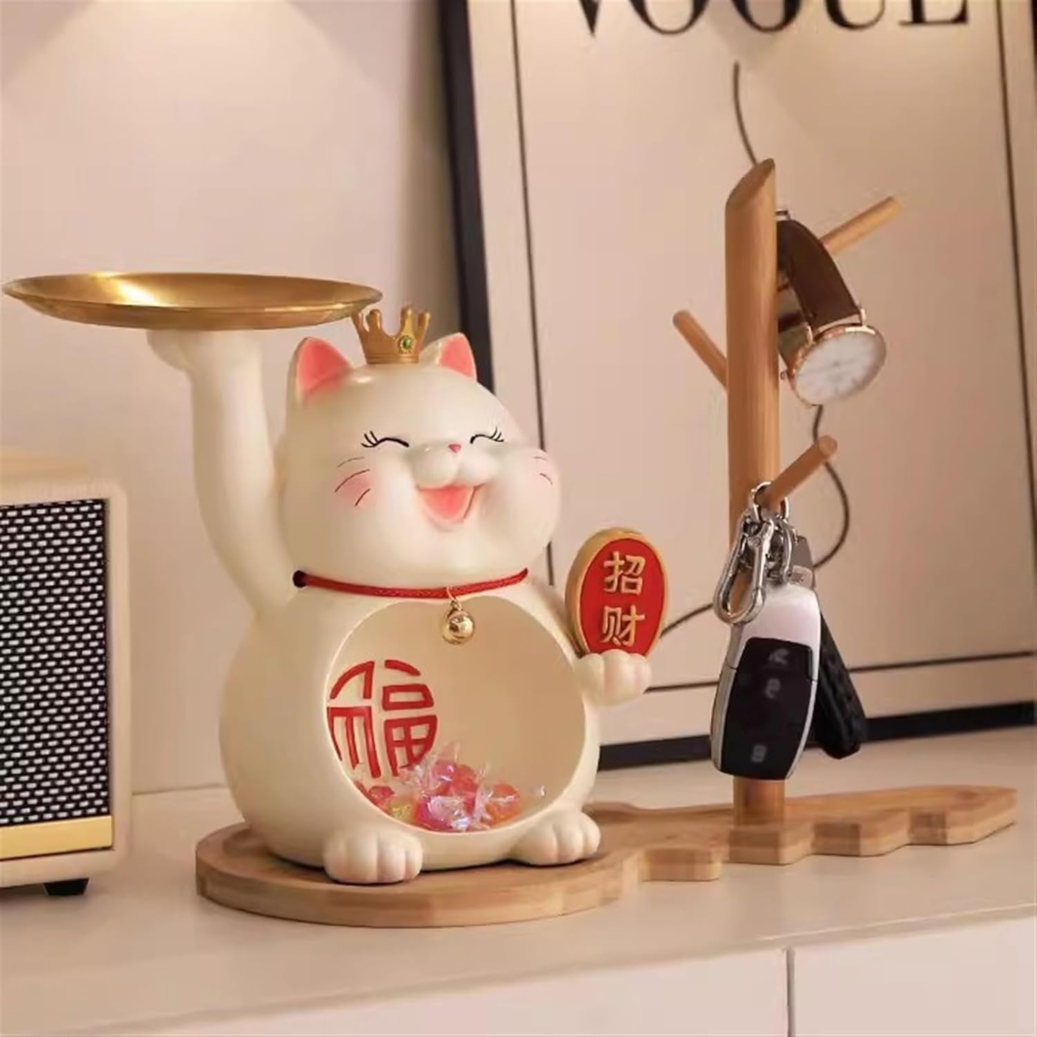 Key Tray for Entryway Table Entry Key Storage Ornament Living Room TV Cabinet Desktop Storage Home Decorations Tray Statue