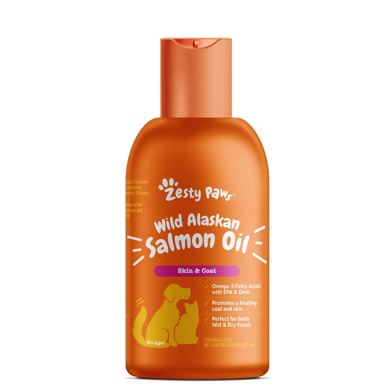 Zesty Paws Wild Alaskan Salmon Oil for Dogs & Cats - Pet Supplies online store