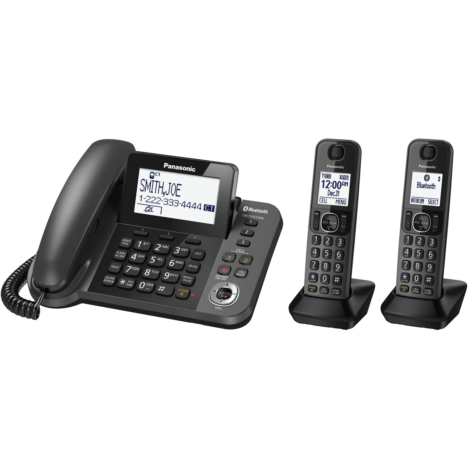 Panasonic KX-TGF382M DECT 2-Handset Landline Telephone