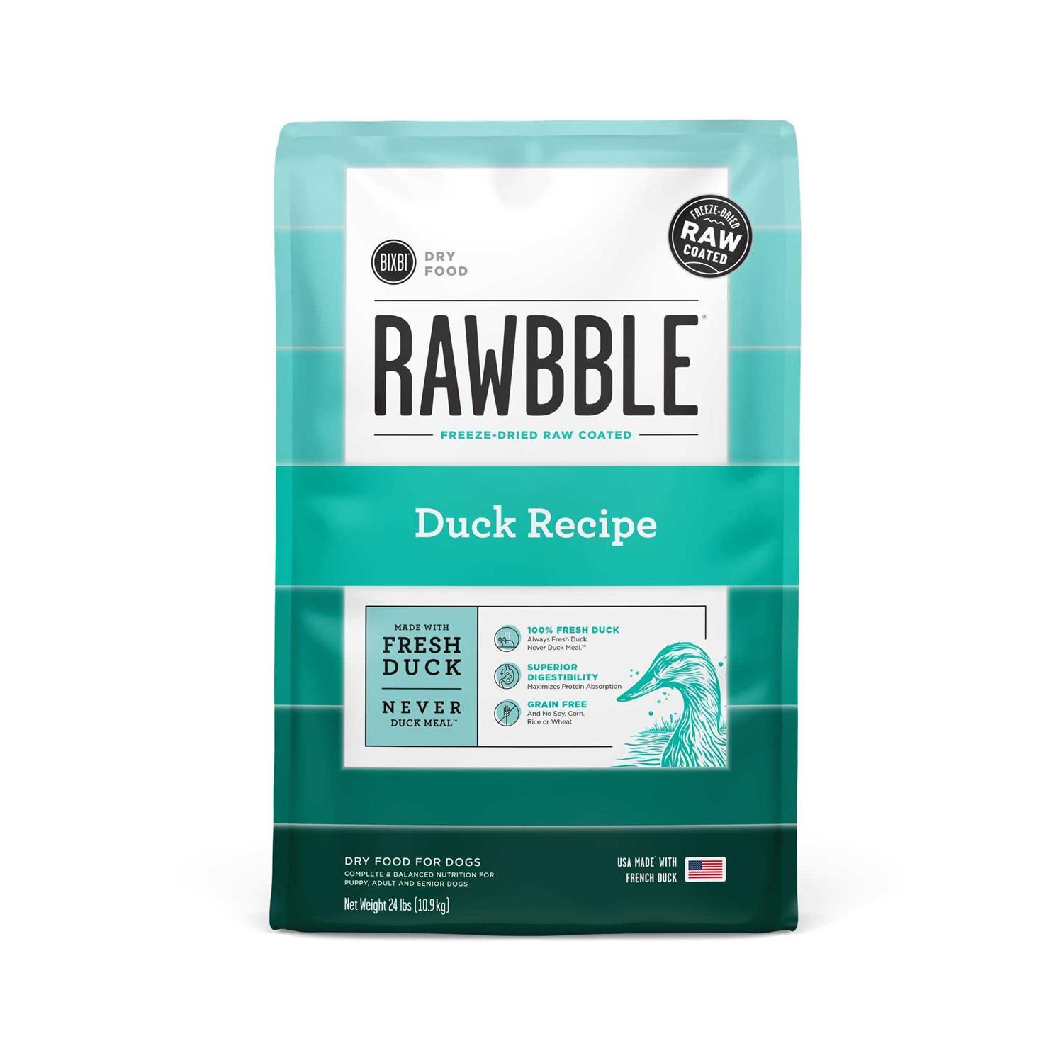 BIXBI Rawbble Duck Recipe Dry Dog Food - Pet Supplies online store