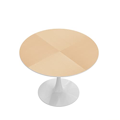 Round Dining Table, 42.1 Inch Tulip Table Kitchen Dining Table with ...